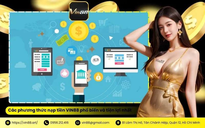 Các phương thức nạp tiền VIN88 phổ biến và tiện lợi nhất