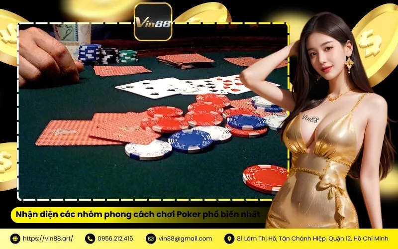 Nhận diện các nhóm phong cách chơi Poker phổ biến nhất
