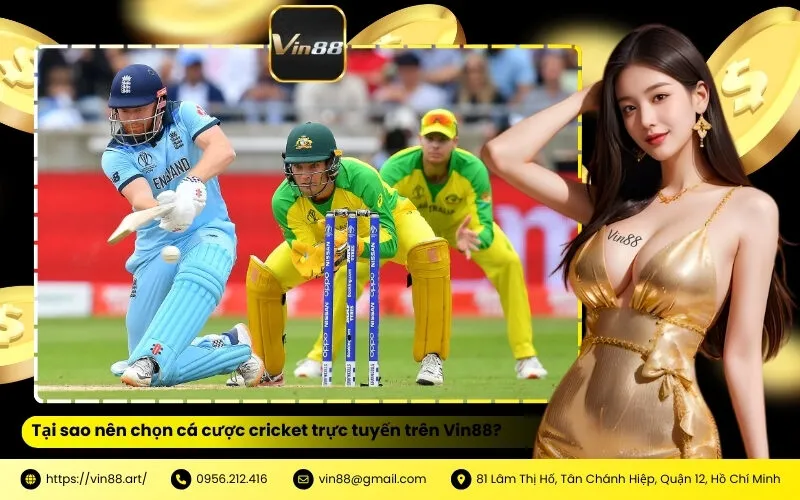 Tại sao nên chọn cá cược cricket trực tuyến trên Vin88